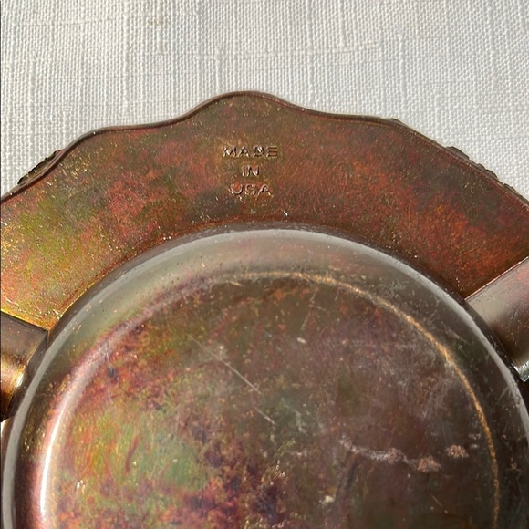 Vintage Fabulous Las Vegas Bronze Metal Ashtray - Picture 3 of 3